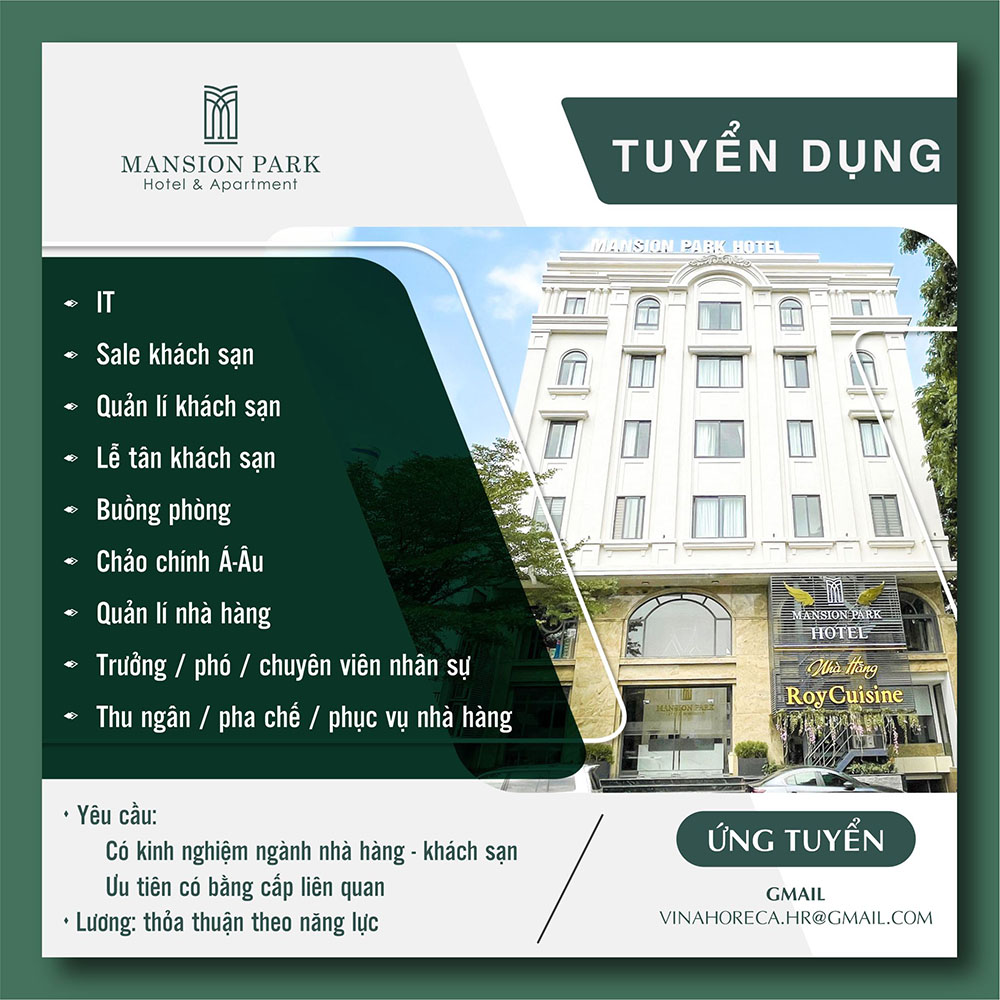 Mansion Park Tuyển Dụng